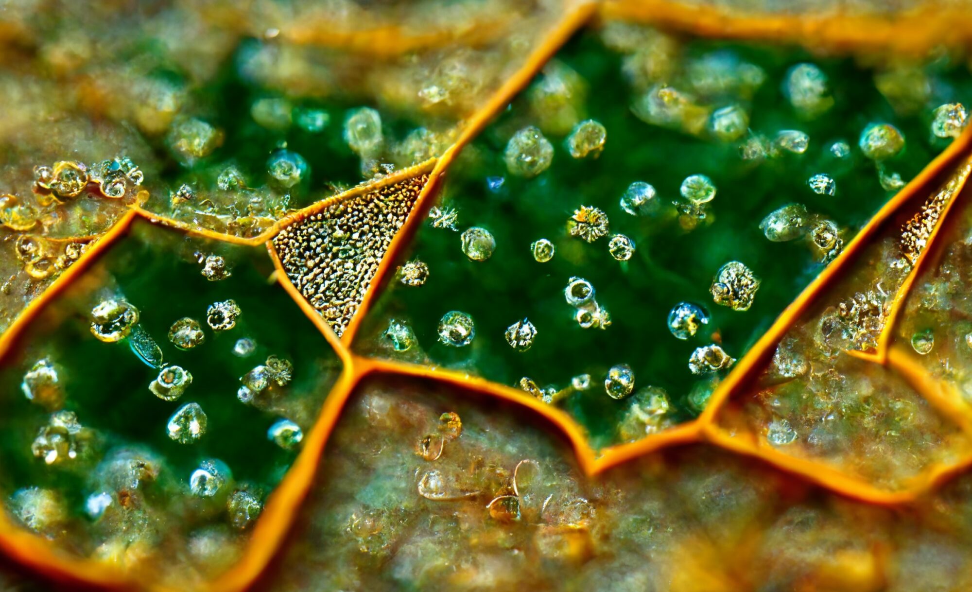 This AI-generated series is inspired by the tiny crystals found in plant cells known as druse.